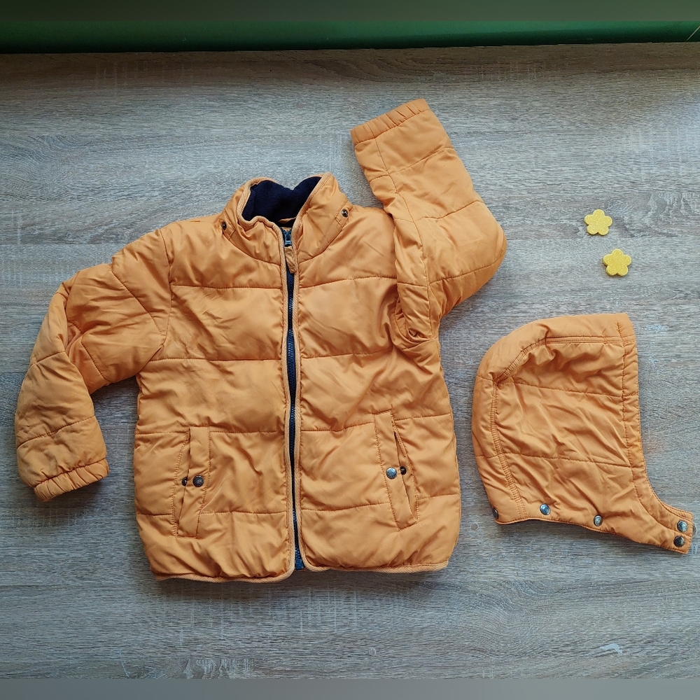 Mini Boden yellow puffer coat 7-8 years - Picture 12 of 16